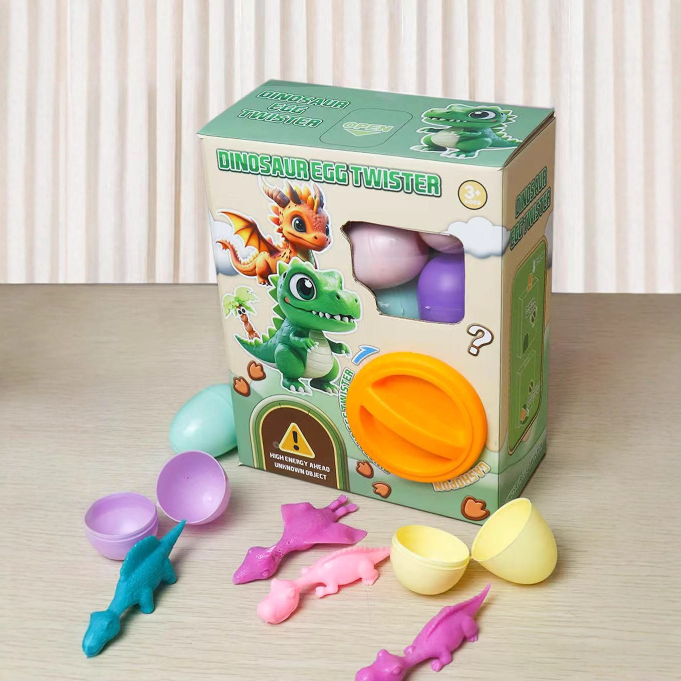 Cross-border Children's Gashapon Machine Blind Box Surprise Funny Egg Boy Girl Catch Doll Machine Dinosaur Christmas Toy Gift