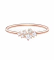 Six diamond rose gold ring no. 6