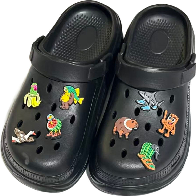 Foreign Version of Shanhaijing Shoe Charms, Hole Shoes Accessories, Shoe Buckles, Eco-Friendly Pvc Soft Rubber Decorative Buckles, Croc Free Combination