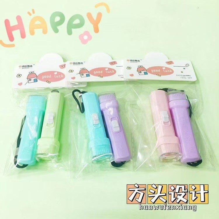 Mini Flashlight LED Light Home Super Bright Outdoor Portable Large Capacity Durable Children's Rechargeable Flashlight Cross Border