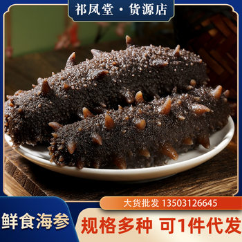 Qifengtang Fresh Sea Cucumber, High-Quality Dalian Liao Sea Cucumber, Ready-To-Eat Without Freezing, 450g, 6 Pieces, 8 Pieces, 10 Pieces, Fresh and Tender