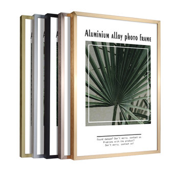 Aluminum Alloy Advertising Poster Photo Frame Simple Picture Frame Framed Wall Hanging Empty Frame Processing Size Art Oil Painting Frame
