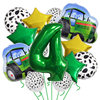New farm theme farm car balloon set 32 inch digital cow pattern birthday balloon photo props