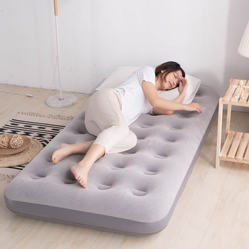 Dropshipping Inflatable Bed Double Home Single Bed Outdoor Portable Air Mattress Foldableing Bed Thickeneded Lazy Bed