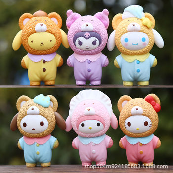 Headgear Doll Cos Kt Series Figure Blind Box Cute and Cute Melody Pacha Cat Doll Small Ornaments Wholesale