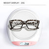 Anti-blue Light Box Flat Mirror Women's Contrast Color Rice Nail Simple Thin High-value Glasses Frame European and American Fashionable Glasses Frame