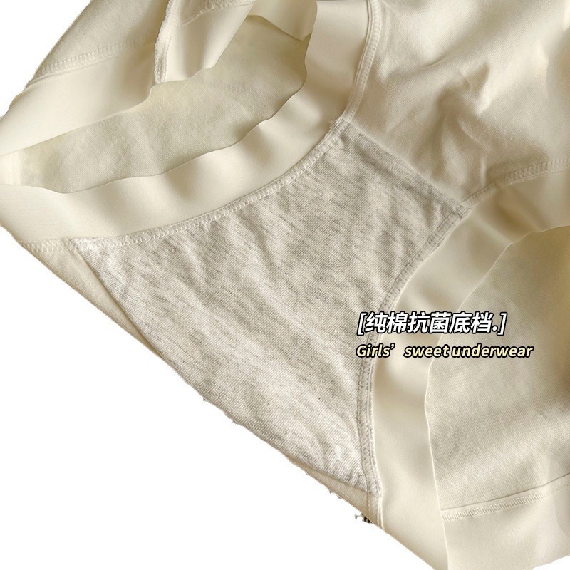 60支新疆棉7A抗菌女士纯棉内裤a类婴儿纯棉底裆中腰简约女士内裤