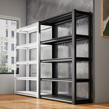 Storage Shelf Living Room Corridor Iron Rack Multi-layer Storage Rack Simple Buckle Installation Steel Floor Storage Rack