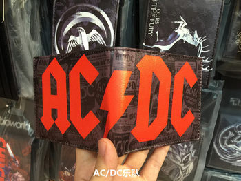 Rock Band Peripheral Wallet Wallet Student Men and Women PU Short Two-fold Coin Purse Card Bag