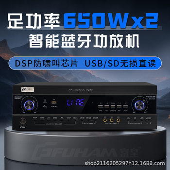 Professional Karaoke Bluetooth High-Power Amplifier Ktv Home Karaoke Conference Card Package Amplifier Factory Direct Sales