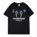05-25 PSG Champions League Trophy Double Logo White on Black