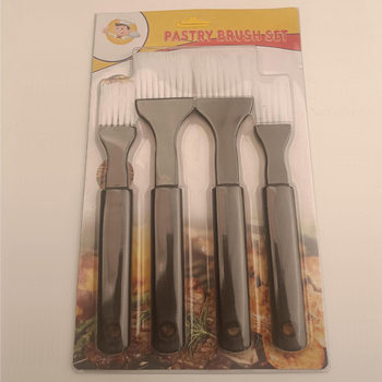 Cross-Border Hot Selling Blister Barbecue Brush Kitchen Household DIY Oil Brush Baking Tools Gourmet Sauce Brush Wholesale