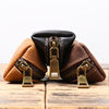 Foreign trade distribution new men's leather coin purse women's Crazy Horse leather key bag multi-functional cowhide clutch storage bag