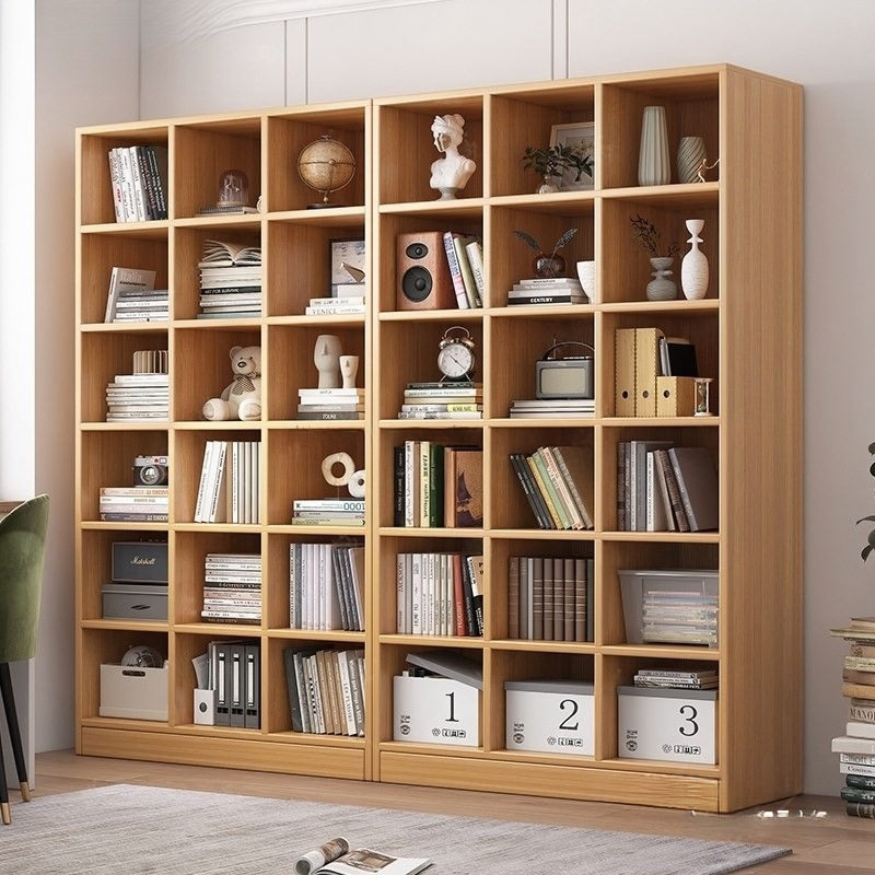 书柜书架置物架组合格子柜客厅靠墙收纳柜储物柜子整墙书柜