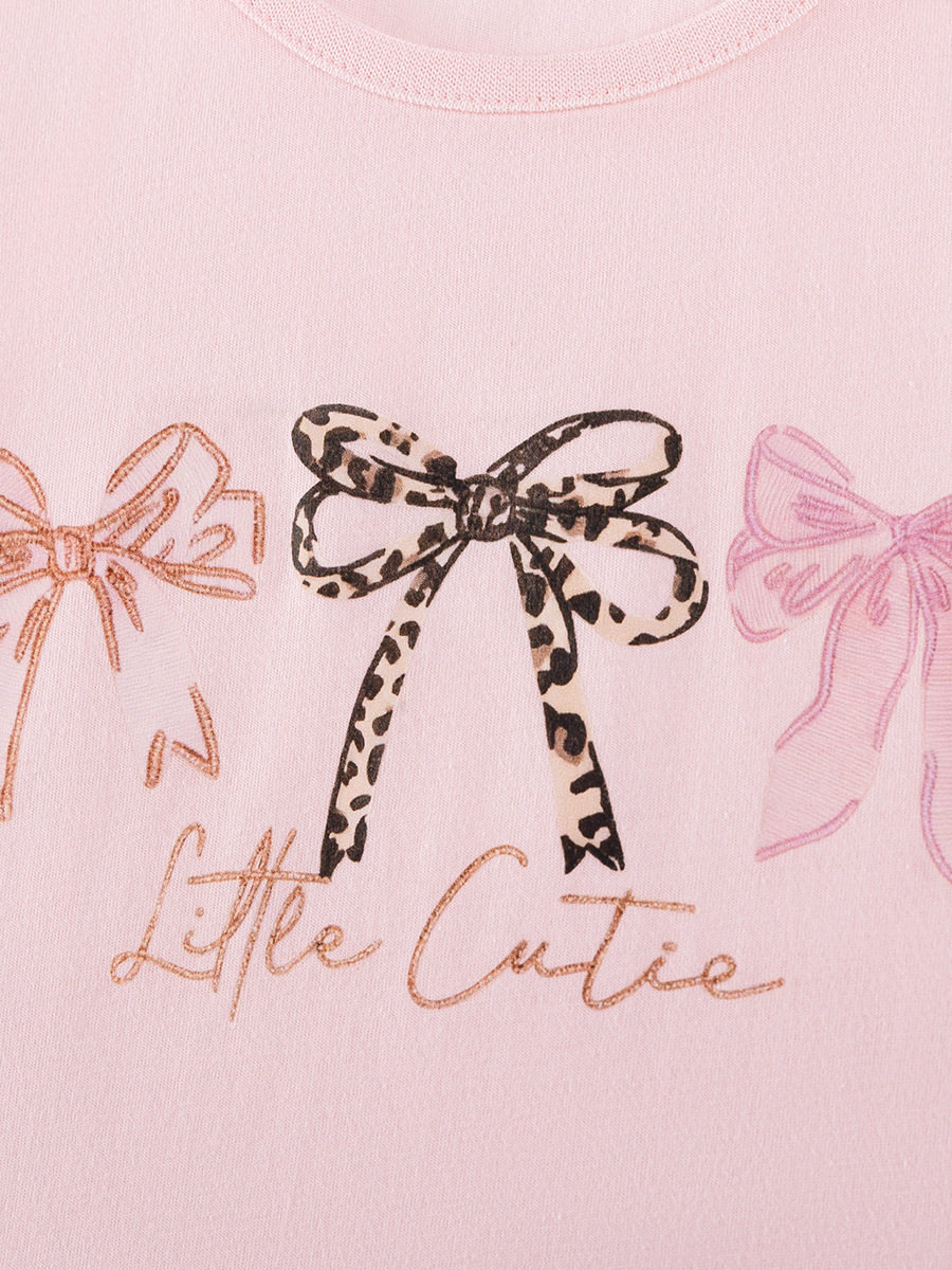 New Summer Girls' Set, [Style] Kids' Outfit, Cute Short-sleeve Baby Set