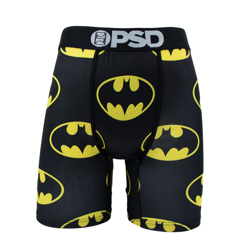 [Cross-border supply] psd American underwear men's graffiti boxer briefs printed cartoon running boxer briefs