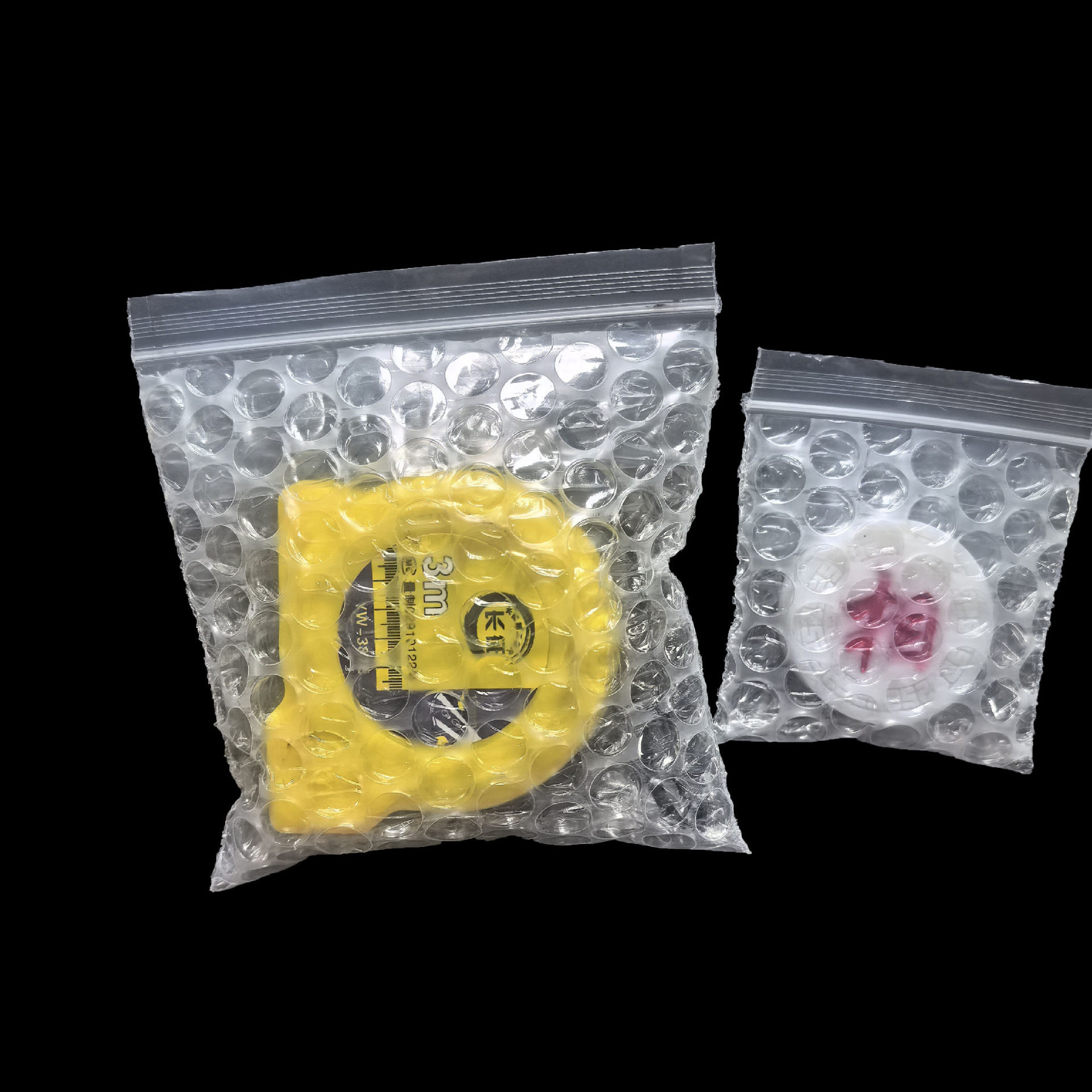 Double-Layer Thickened Concave and Convex Bite-Sealed Bubble Bag Dust-Proof and Moisture-Proof Ziplock Bag Jewelry Packaging Bubble Bag