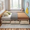 Modern Simple Multi-function Storage Bed Without Bedside Household Small Apartment Side Opening Air Pressure Tatami High Box Drawer Bed