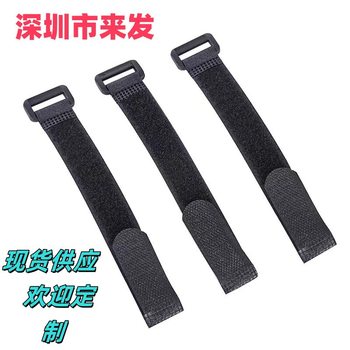 Velcro 25mm Wide Manufacturer Wholesale Reverse Buckle Strap Tie Black Nylon Multi-Specification Tie