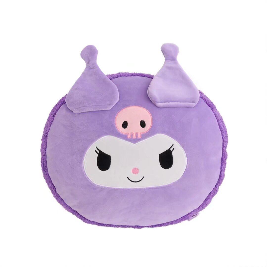 Cartoon pillow blanket doll nap blanket sofa blanket thickened blanket air conditioning blanket portable travel blanket car blanket