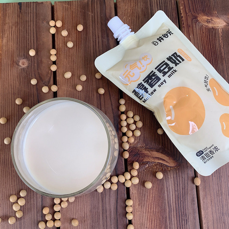 Original Soy Milk, Mellow Soy Milk Bagged Breakfast Student Instant Meal Replacement Food Drink Whole Box Spot Wholesale Soy Milk