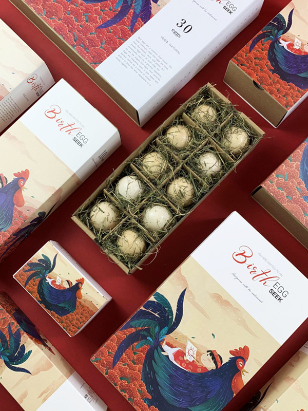 Egg Packaging Box Small Batch Customized Egg Tray Gift Box Satchel Full Moon Wedding Egg Gift Box Shockproof Fast