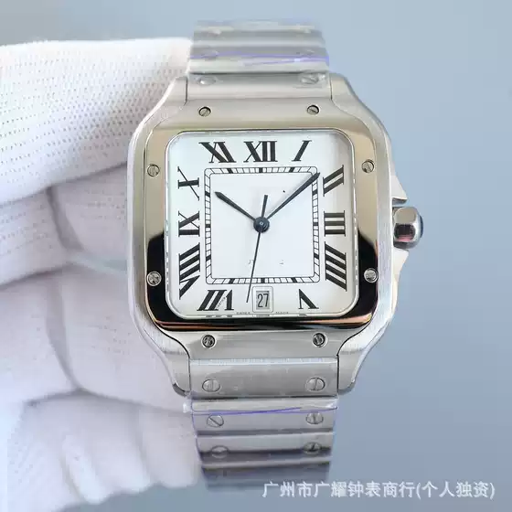 Af Santos Series Square Quartz Watch, Universal Model, Simple and Stylish Wristwatch