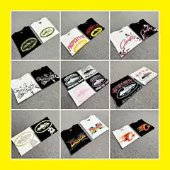Foreign Trade Wholesale Alcatraz Basic Series Short-Sleeved Corteiz Phantom Letter Trendy Brand Printed T-Shirt Couple Wear