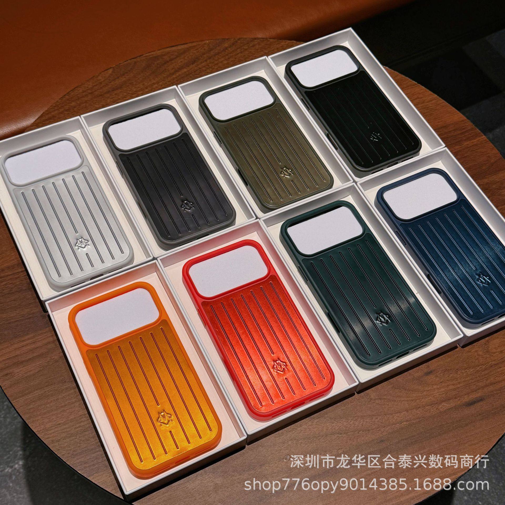 Aluminum Alloy Apple 17Promax Suitcase Black All-Inclusive Mobile Phone Case Iphone15/14/13 Metal Export