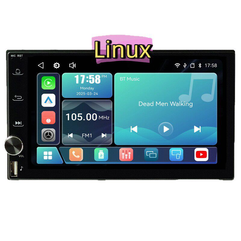 Wireless Carplay Car Navigation Linux System Androidauto/Huawei Hicar/Cpaa