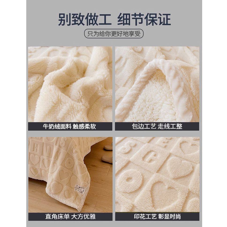 Lamb Fleece Blanket Winter Thickened Air-Conditioned Blanket Office Nap Blanket Coral Velvet Sofa Blanket Bed