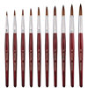 Source Factory Nail Art Crystal Pen Mahogany Rod Kolinsky Nail Art Carving Pen Painted Pen Nail Brush Set