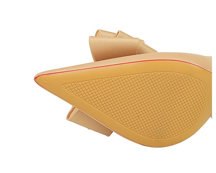 Giày cao gót nữ mũi nhọn gót siêu cao 10.5cm mặt lụa satin thắt nơ hở hông — Màu đen, Màu đỏ hoa hồng, Màu đỏ rượu, Màu hồng