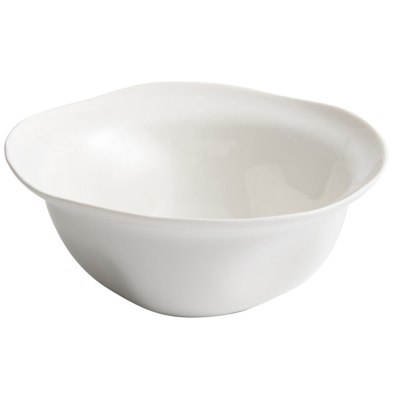 Flower Boiled Pickled Fish Large Basin Bowl Deep Soup Bowl Household High-End Tableware Ceramic Noodle Bowl Rice Bowl Single Large