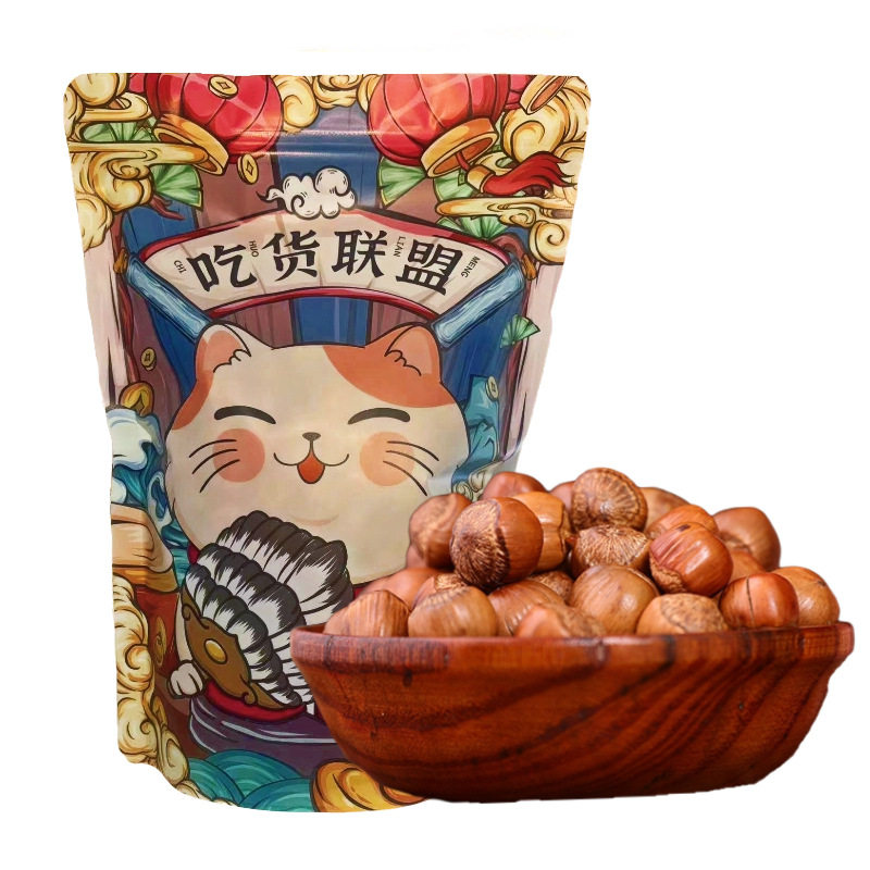 Liaoning Tieling Kaiyuan wild mountain open big hazelnut thin skin large grain nut fried goods source factory direct hair delivery