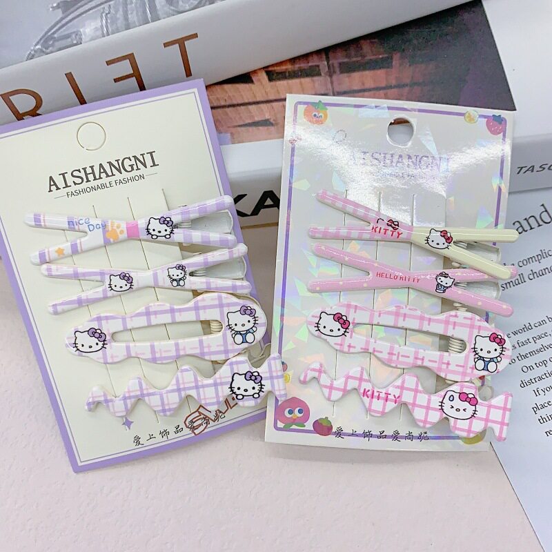 甜美交叉猫猫发夹可爱少女卡通侧边刘海夹网红ins高颜值百搭发饰