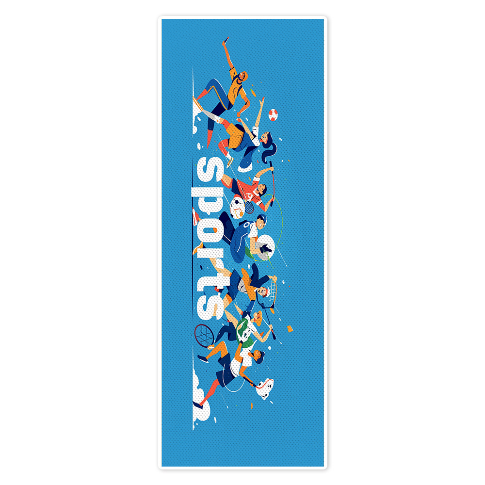 定制印花运动毛巾 纯棉 双面绒速干纬编毛巾户外活动比赛手幅定制