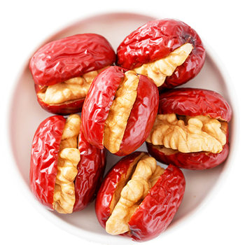 Send Xinjiang gray jujube with walnut kernel 500g independent red date with walnut casual snack jujube with walnut