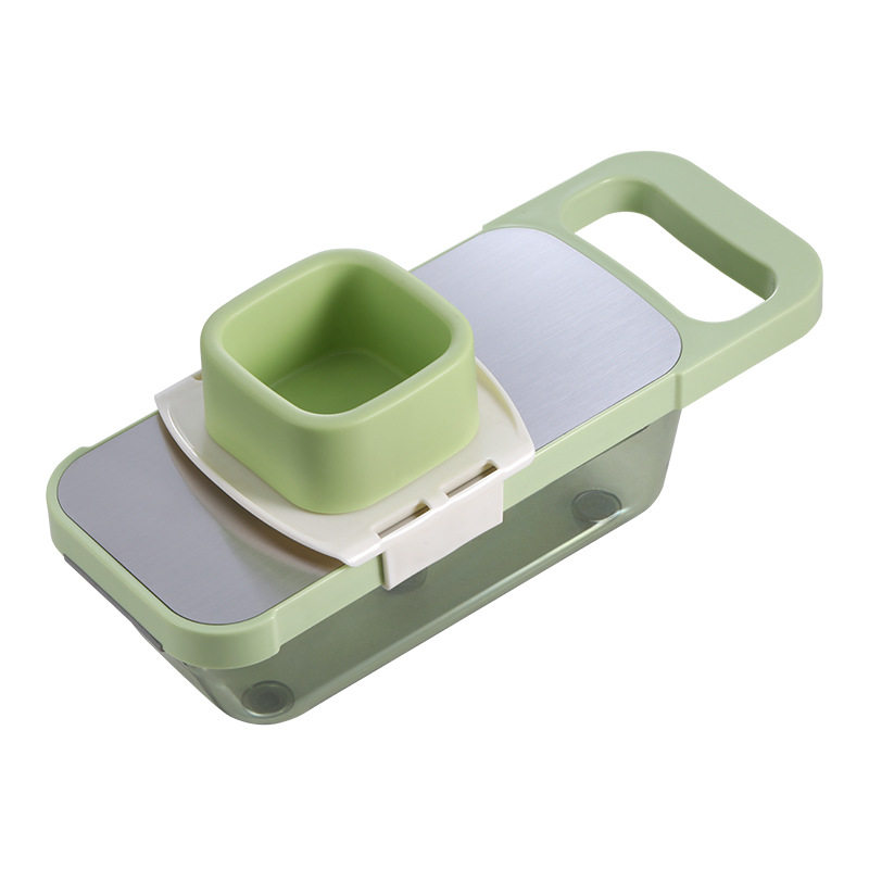 Kitchen household potato grater cucumber shredder stainless steel grater multi-function slicing shredder with basket