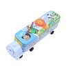 Cross-Border Fun Cartoon Double-Layer Tinplate Locomotive Multifunctional Pencil Case for Primary School Students, Ready for Wholesale and Customization