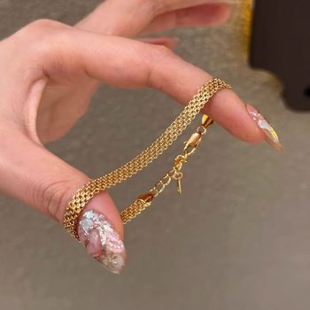 Italian Light Luxury Milanese Nice Strap Bracelet vintage Vintage Simple Niche Design Ribbon Bracelet