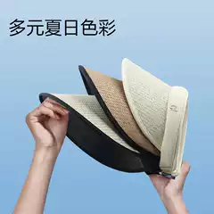 Black rubber sunshade hat women's large brim face small riding sunscreen hat Korean tide beach fashion empty top hat summer wholesale