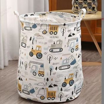 Cross-border Explosions Free Labeling Dirty Clothes Basket for Dirty Clothes Storage Basket Foldable Toy Yoga Storage Barrel Clothes Basket