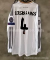 13-14 real madrid home long sleeves [no. 4 plus armband