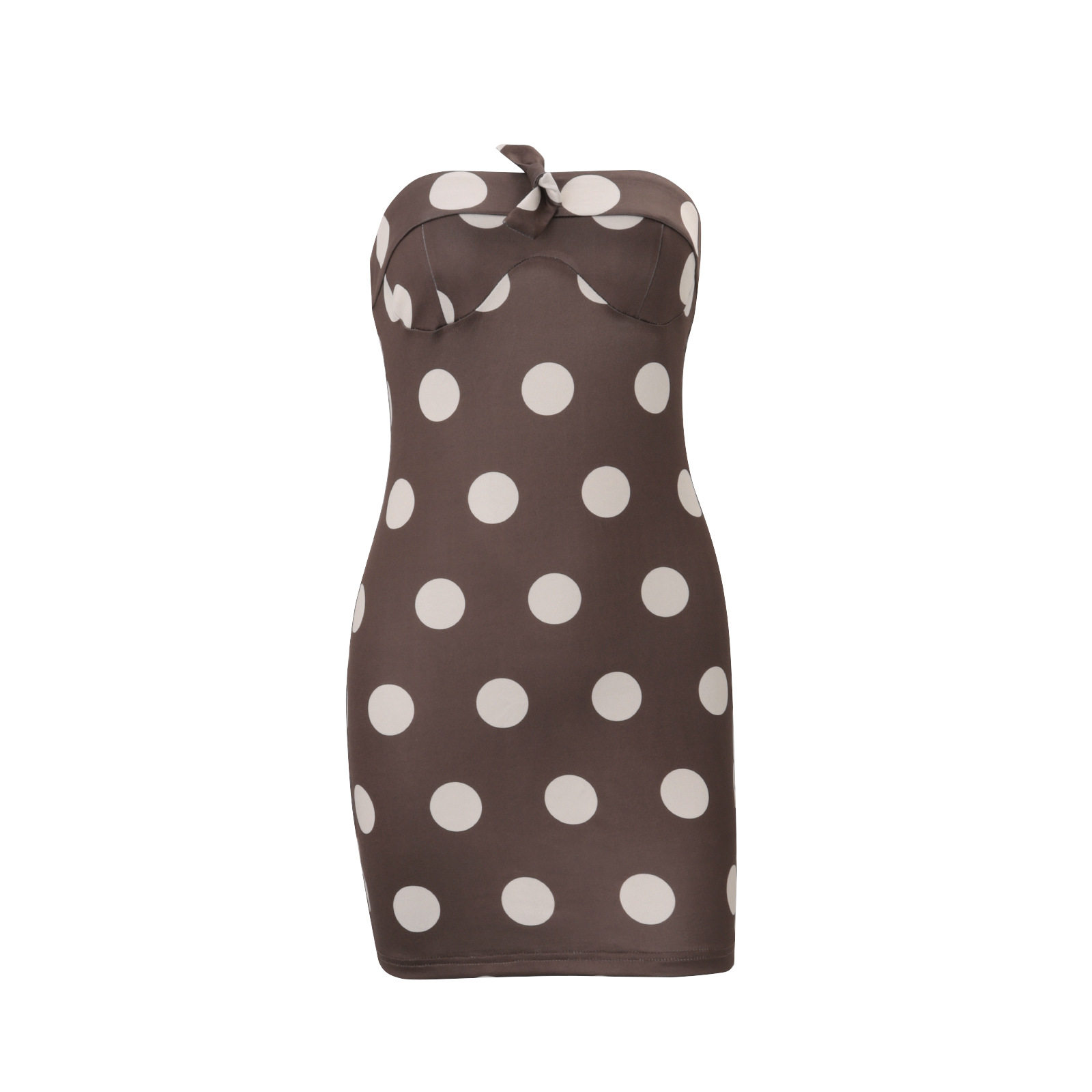Summer Womens Dress Off Shoulder Color Block Polka Dot Hollow Out Bodycon Style Perfect for Parties or Casual