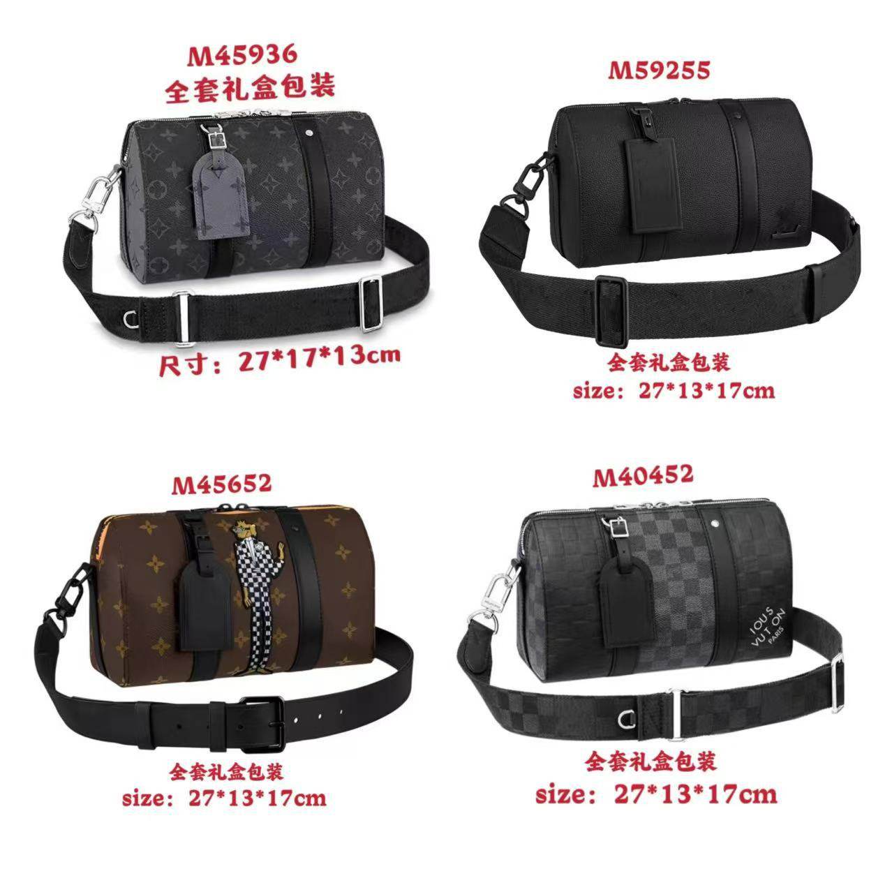 2025 New Men's Pillow Bag Keepall Versatile Men's Bag Trendyy Street Shoulder Bag Handbag Crossbody Bag