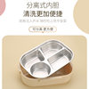 304 Stainless Steel Lunch Box with Soup Bowl Student Office Student Insulated Lunch Box Sealed Square Lunch Lunch Box
