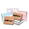 Color packing box custom in stock express packaging box wholesale white clothing flying machine box special hard compression flat box