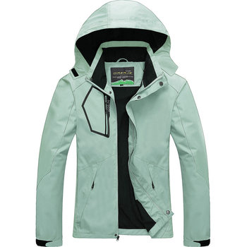 New soft shell clothing women's outdoor clothing men's wholesale hooded windproof waterproof mountaineering clothing printable