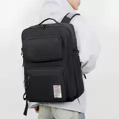 Solid Color Commuter Air Cushion Backpack Trendy Brand Large Capacity Schoolbag for Men and Women Students Computer Bag Travel Backpack Backpack